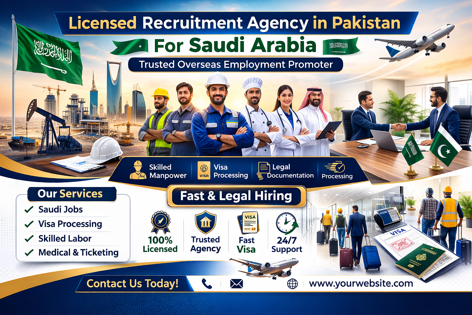 Top Recruitment Agency in Pakistan for Saudi Arabia